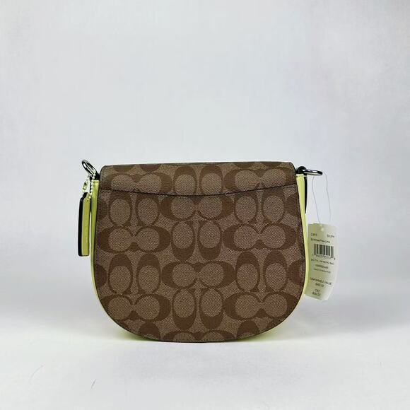 COACH CJ615 Morgan Saddle Bag In Signature Canvas - Picture 11 of 11
